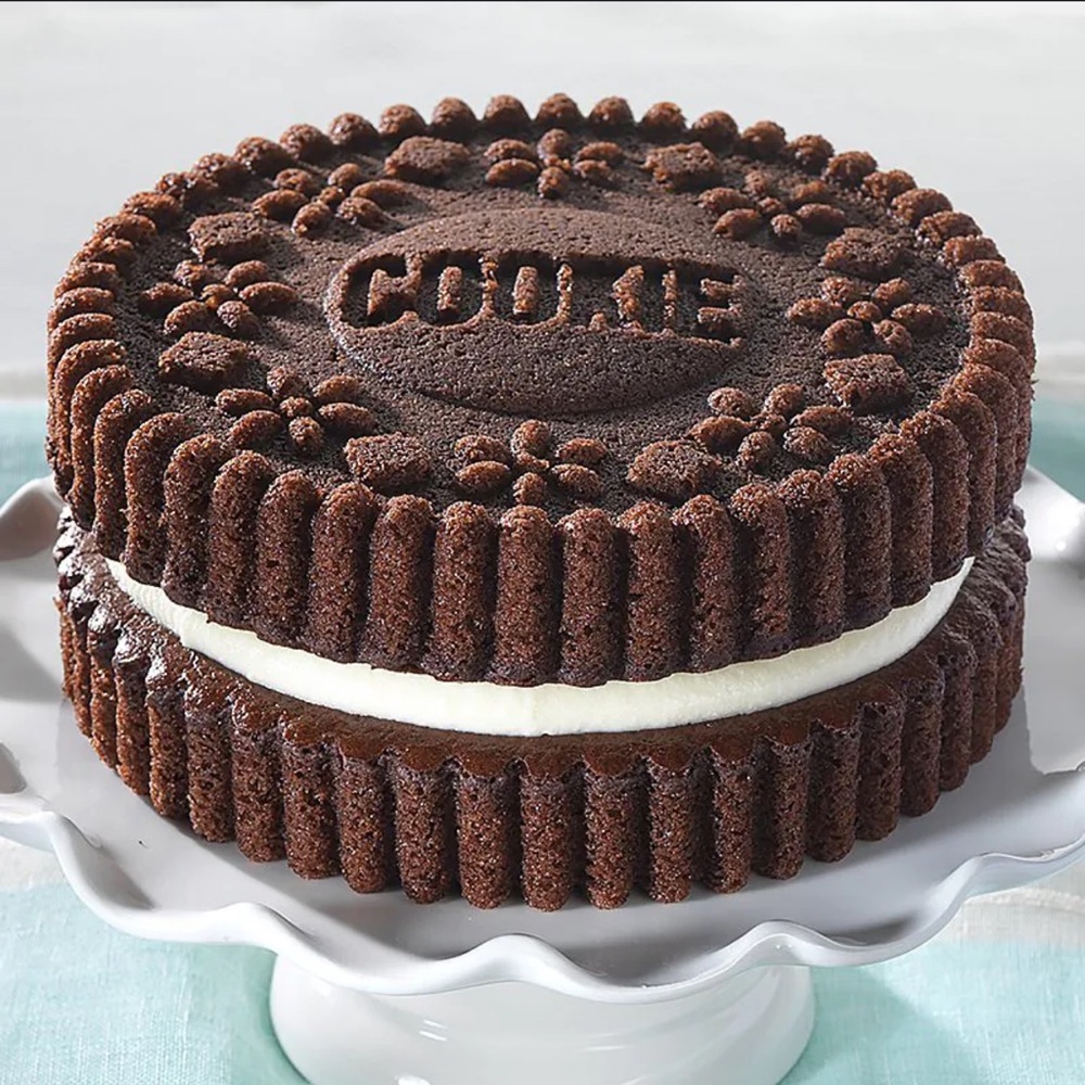 Williams Sonoma 9” Round Sandwich Cookie Cake Pan Set | NWT
